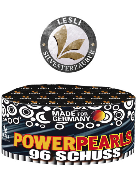 Silvester Feuerwerk Batterie 96 Schuss Power Pearls von Lesli