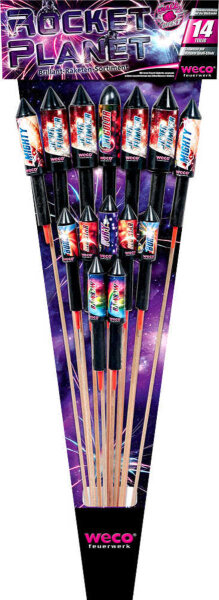 14 Silvester Raketen Rocket Planet von Weco