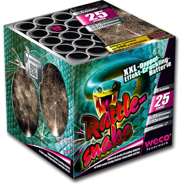 Silvester Feuerwerk Batterie Rattlesnake von Weco