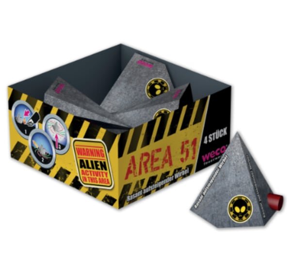Weco Silvester Leucht Feuerwerk Area 51