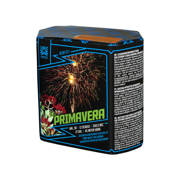Funke Argento Primavera Feuerwerk Batterie - 13 Schüsser