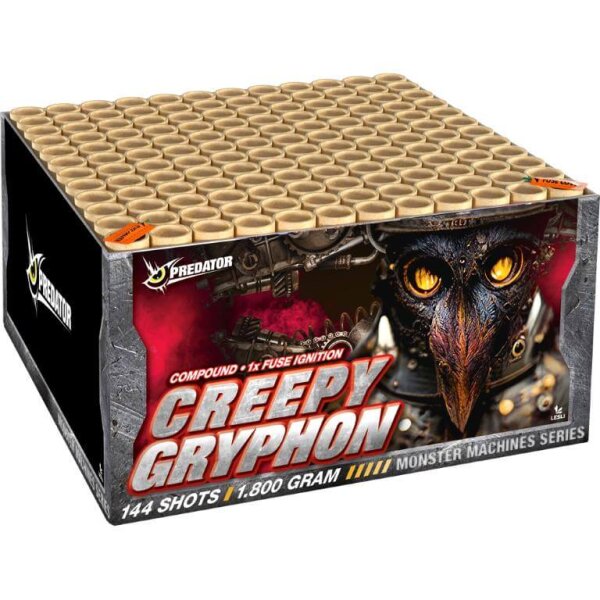Silvester Feuerwerk Creepy Gryphon Verbund von Lesli