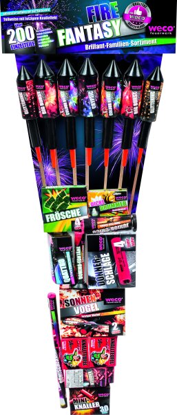 Silvester Raketen Mix Sortiment Fire Fantasy