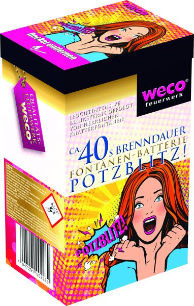 Weco Feuerwerk Fontänen Batterie Potzblitz