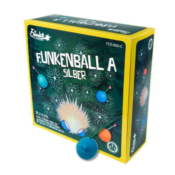 6 x Funke Funkenball A Leucht Feuerwerk