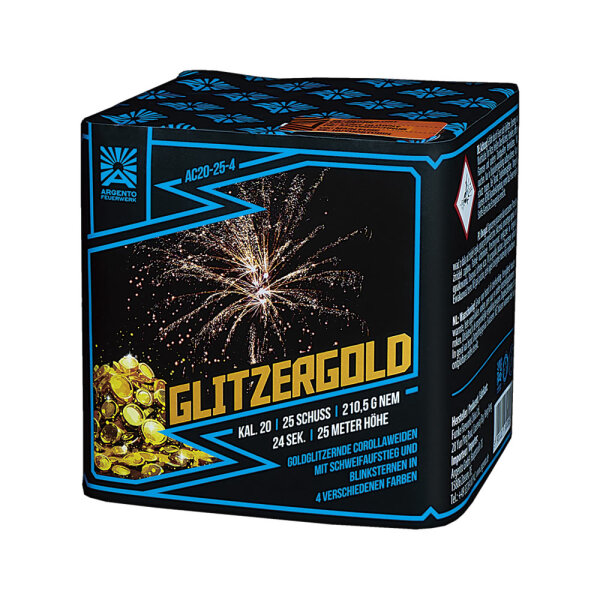 Funke Argento Glitzergold Feuerwerk Batterie