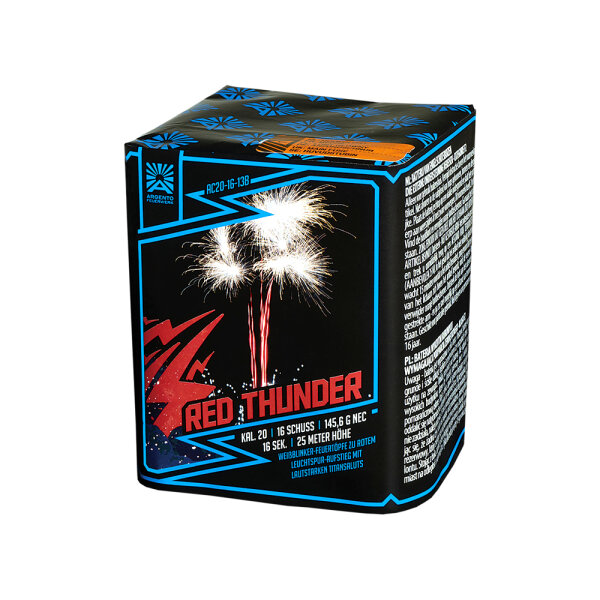 Funke Feuerwerk Batterie Red Thunder