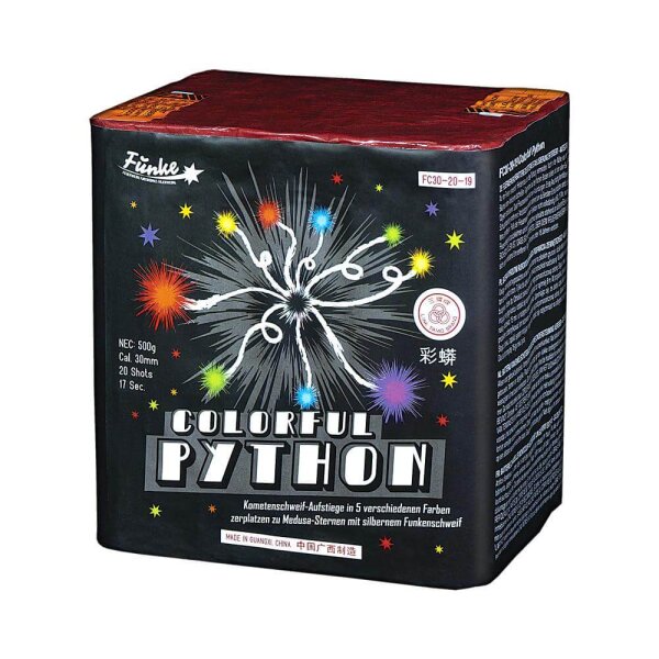 Funke Colorful Python Medusa Feuerwerk Batterie