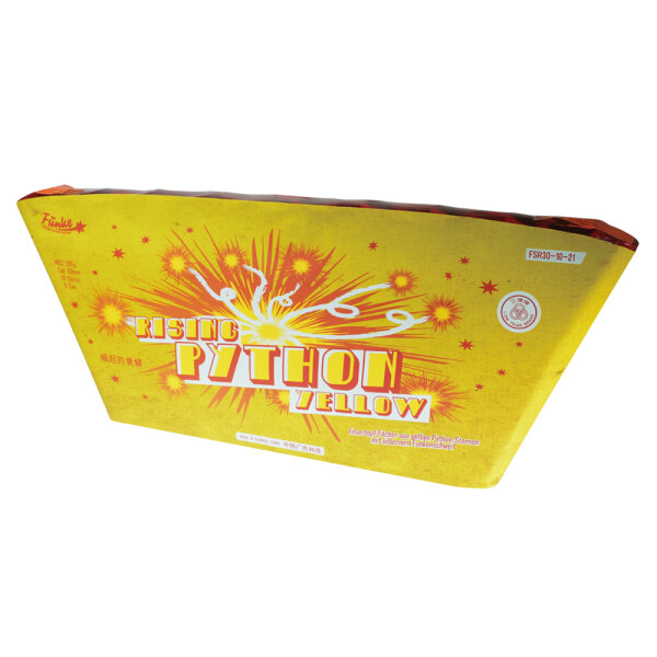 Silvester Feuerwerk Funke singelrow Rising Python Yellow
