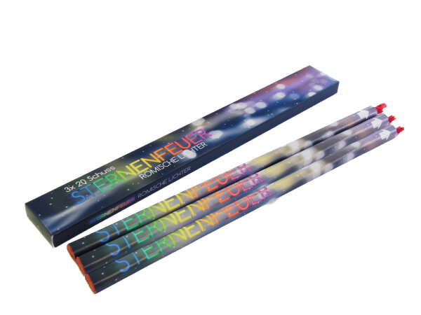 3 Pyro Art Rölis oder Römische Lichter 20 Schuss