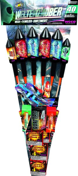 Grosses Silvester Raketen Mix Sortiment Weltenzauber