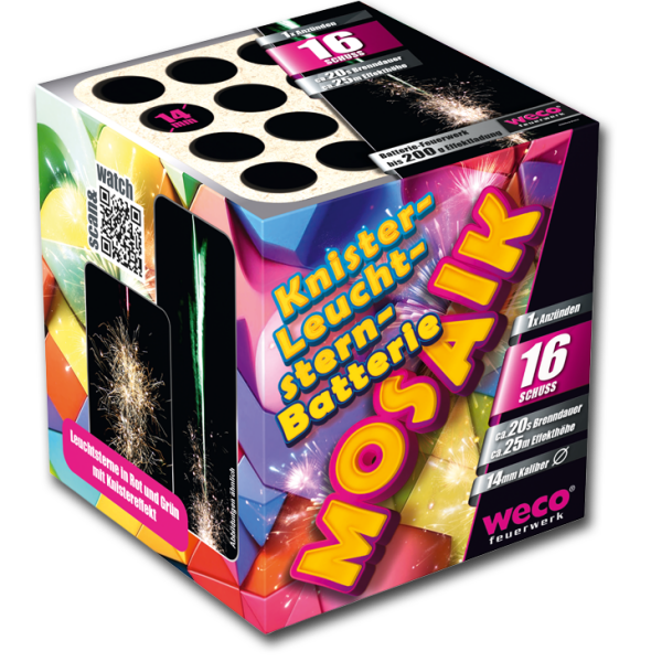 Weco Mosaik Feuerwerk Batterie