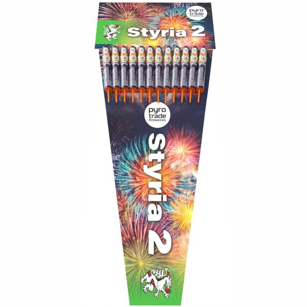 Styria 2 Sortiment von Pyrotrade mit 12 Raketen
