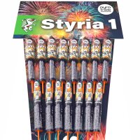 Styria 1 Sortiment von Pyrotrade mit 15 Raketen