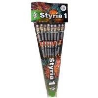 Styria 1 Sortiment von Pyrotrade mit 15 Raketen