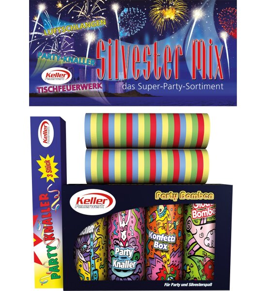 Tischfeuerwerk Set Silvester Mix von Keller