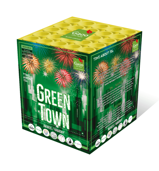 Gaoo Spectrum Feuerwerk Batterie Green Town