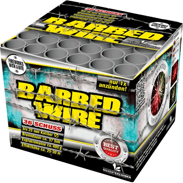 Silvester Feuerwerk Batterie Barbed Wire von Lesli
