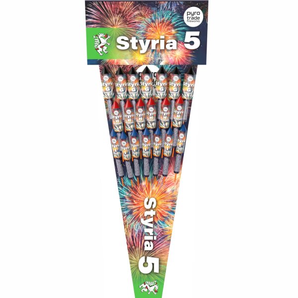 Styria 5 Sortiment von Pyrotrade mit 20 Raketen