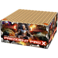 Silvester Feuerwerk Batterie Prezident Piro X von Lesli