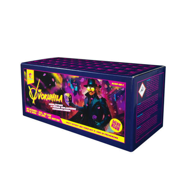 Albert V wie Vokuhila Silvester Feuerwerk Batterie von Funke