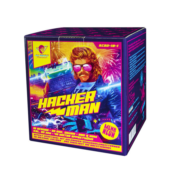 Albert Hacker Man Feuerwerk Batterie von Funke