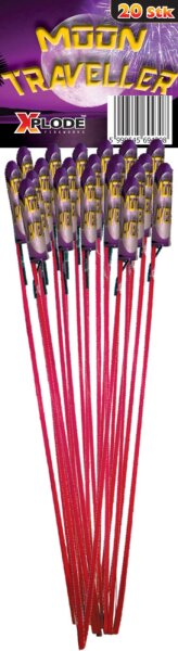 20 Mini Pfeif Sound Raketen Moon Traveller