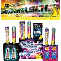 Silvester Leucht Fontänen Sortiment Farbrausch /...