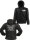 Lesli Fan Hoodie als Jacke GO HARD OR GO HOME